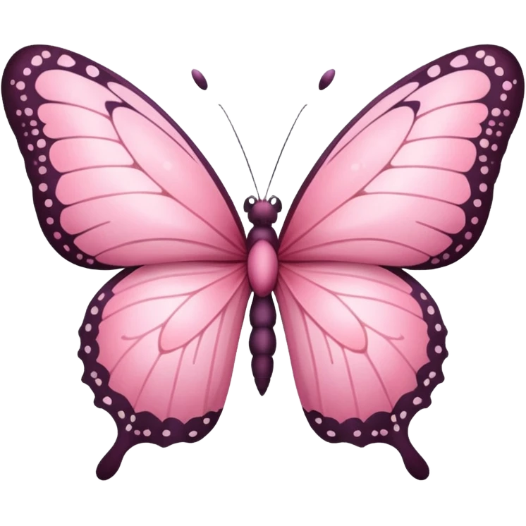🦋 this emoji in pink emoji