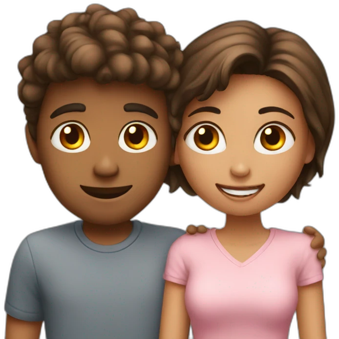 a boy with his girlfriend emoji