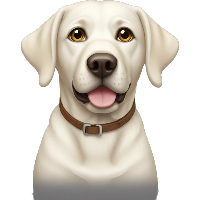 White Labrador  emoji