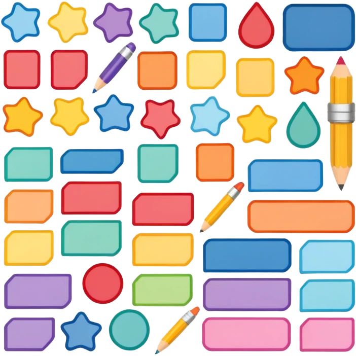 Planner note stickers emoji