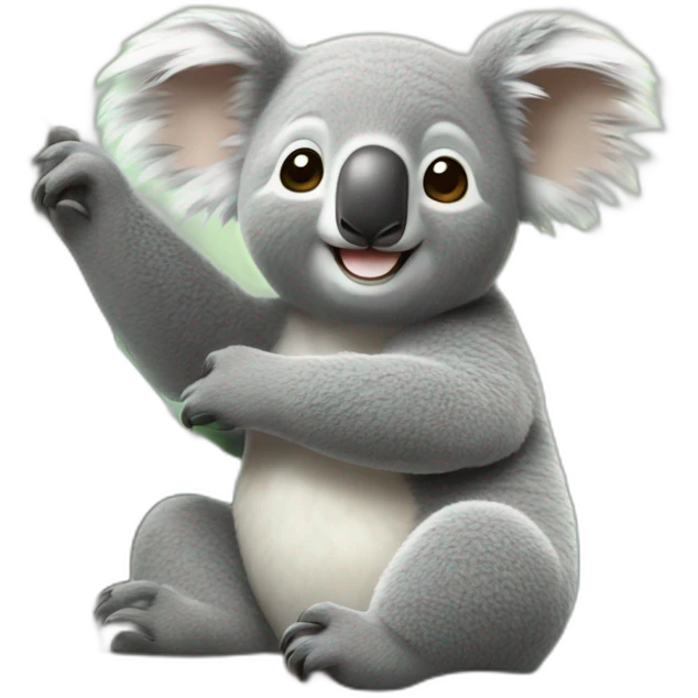Koala qui fais des cœur emoji
