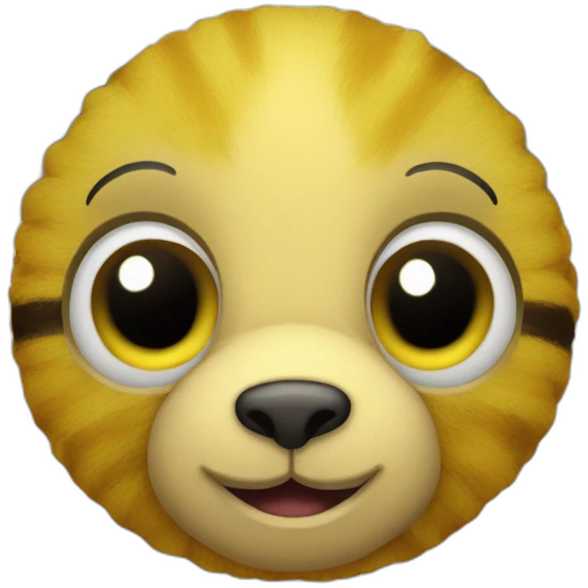 Peluche abeille emoji