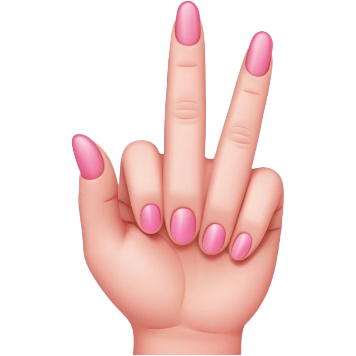 Pink middle finger  emoji