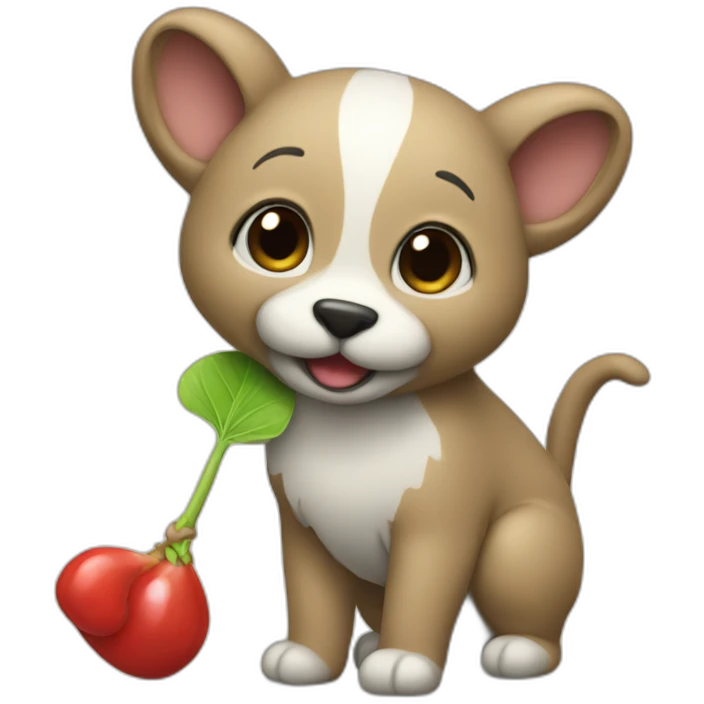 animal with pick emoji