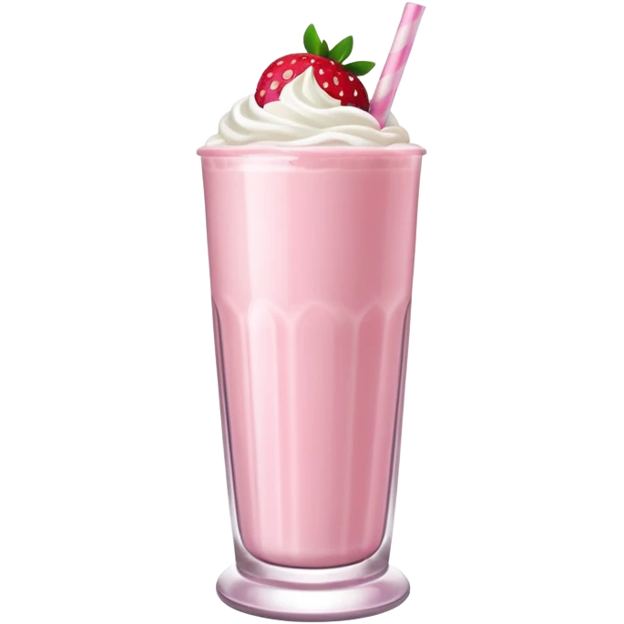 Strawberry milkshake emoji