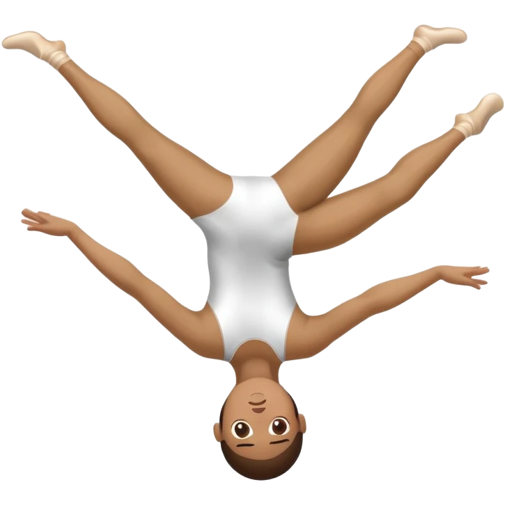 Gymnast doing a back handspring  emoji