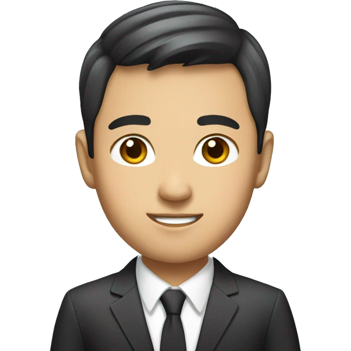 young asian male ceo emoji