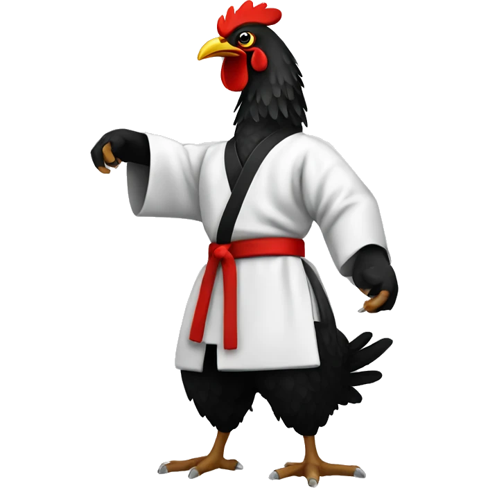 karate black chicken emoji