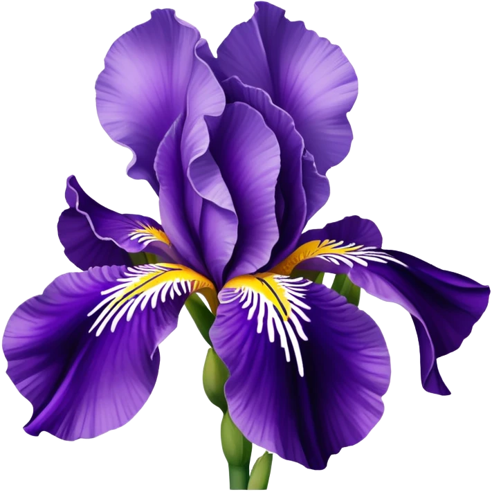 Croatian iris flower emoji