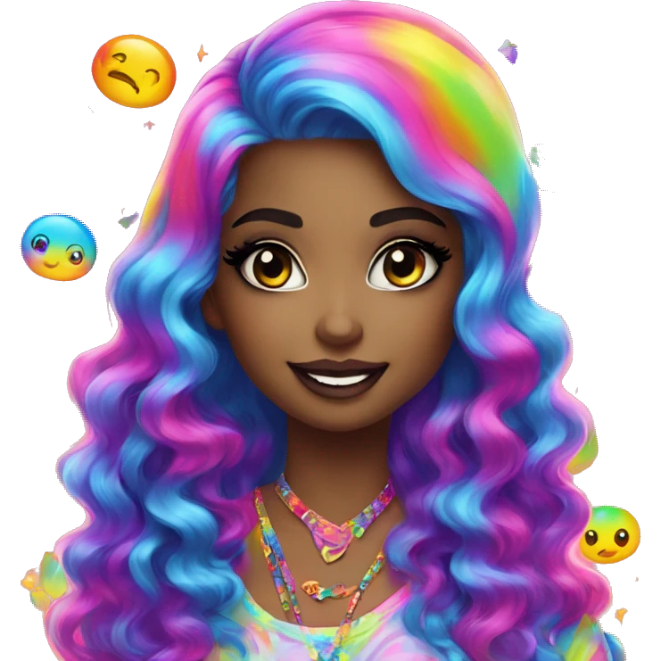 Lisa frank girl 2 emoji