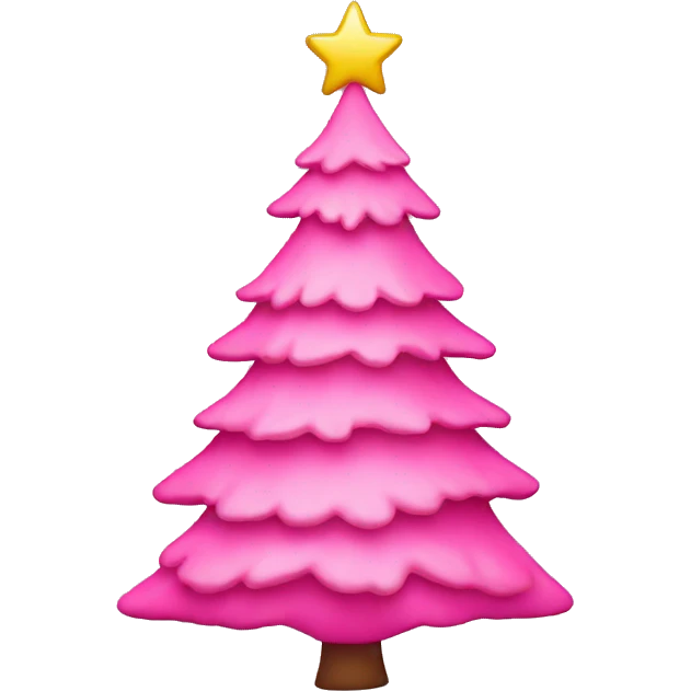 pink christmas tree  emoji
