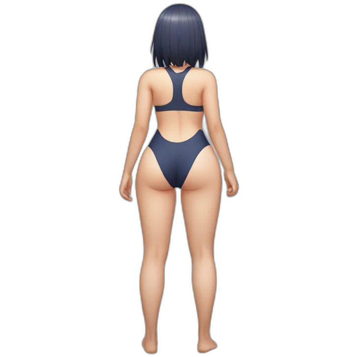 hinata hyuga full body pawg tiny swimsuit back focus emoji