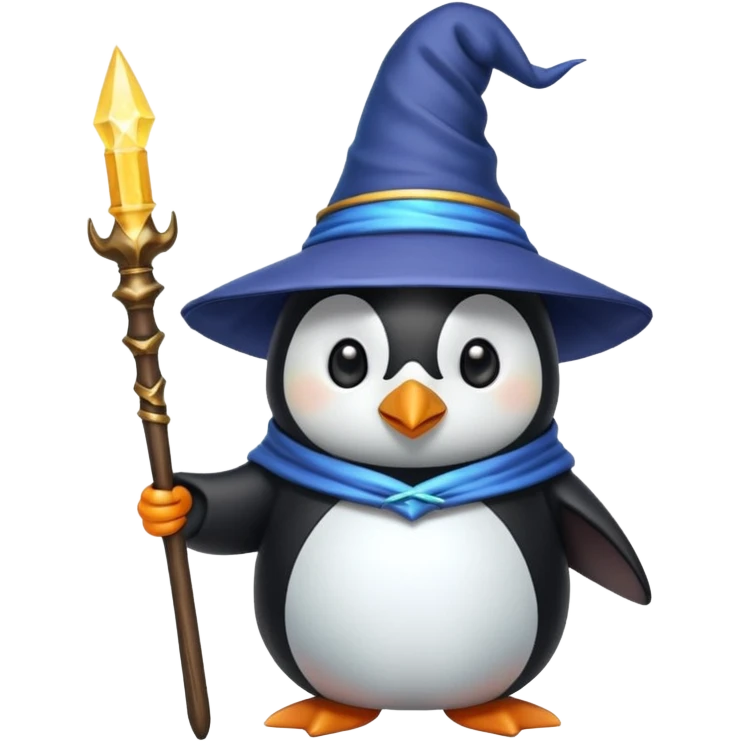 Penguin Wizard emoji