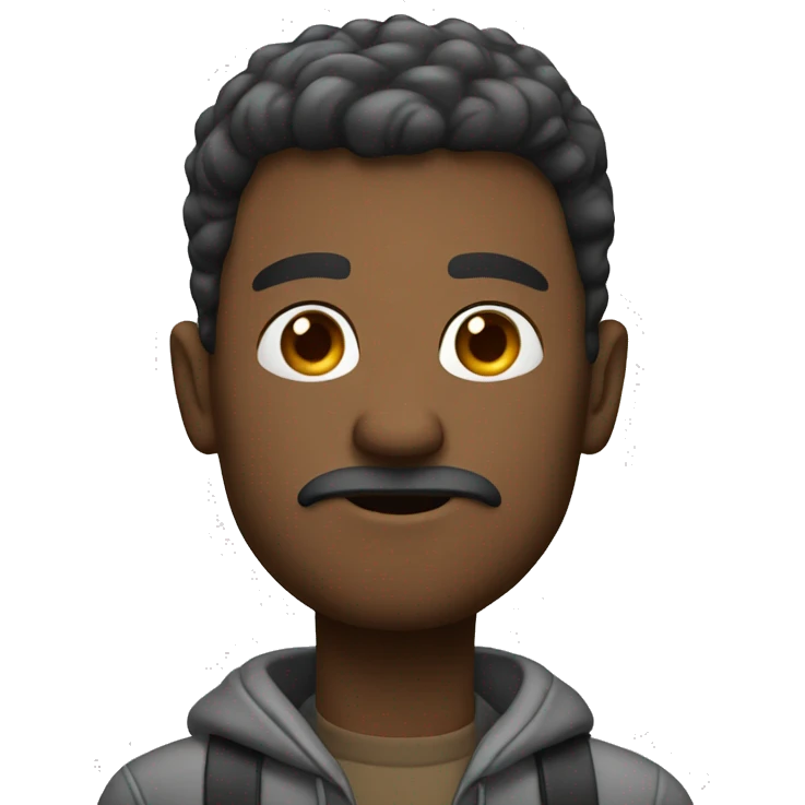 Man waiting at a bus stop emoji