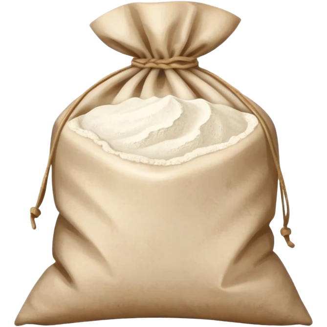 flour in a parchment bag emoji
