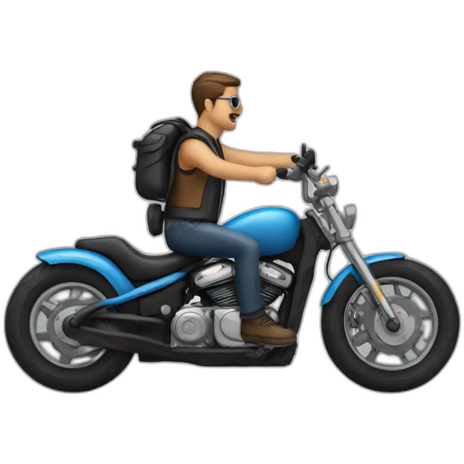 biker electric guy emoji