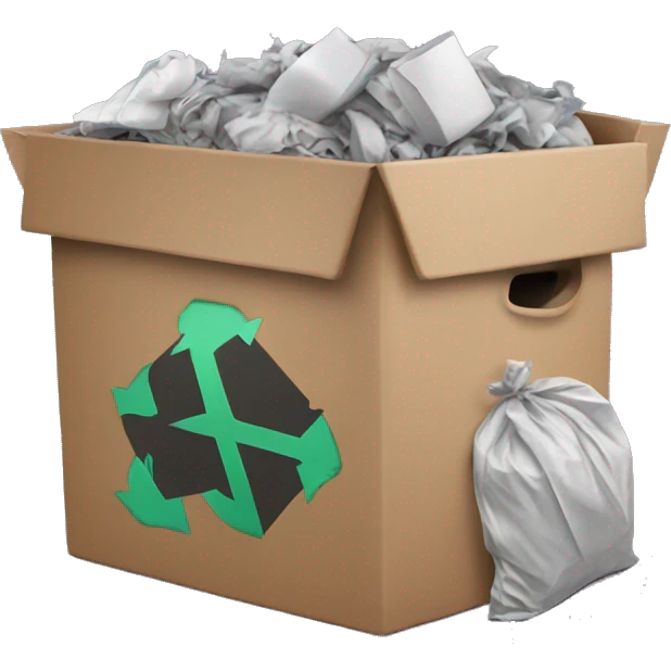 garbage and software emoji