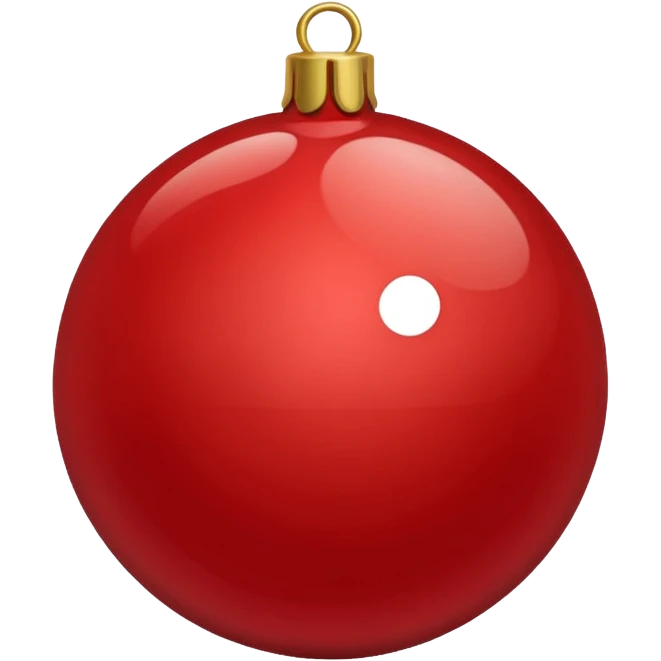 Christmas red ball emoji