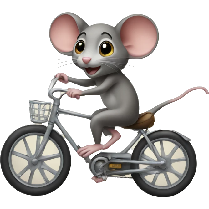 Mouse on a bike emoji