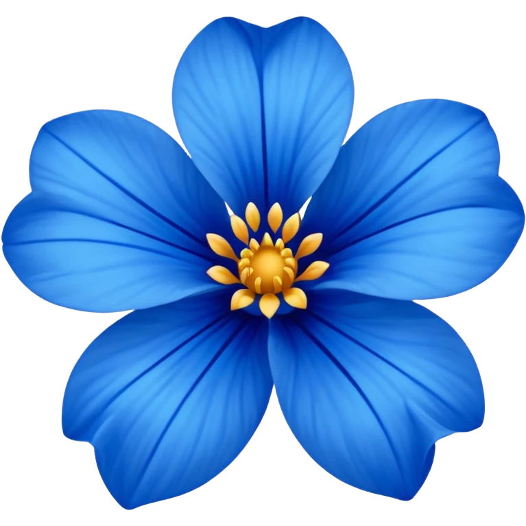 Flor azul emoji