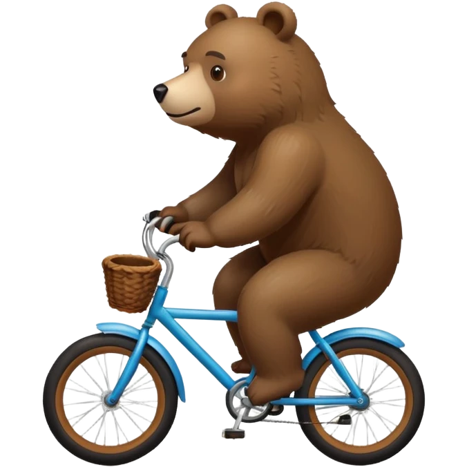 Bear on bike  emoji