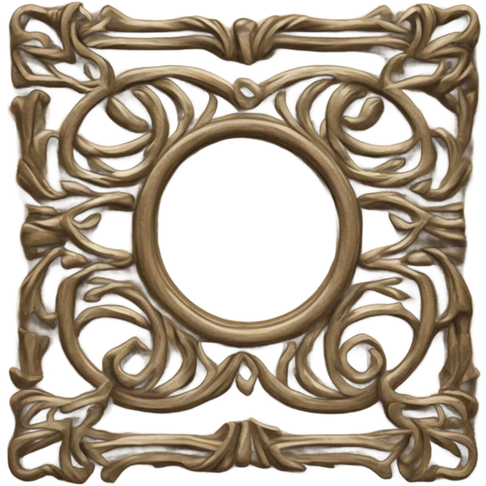 old fashioned thin frame emoji