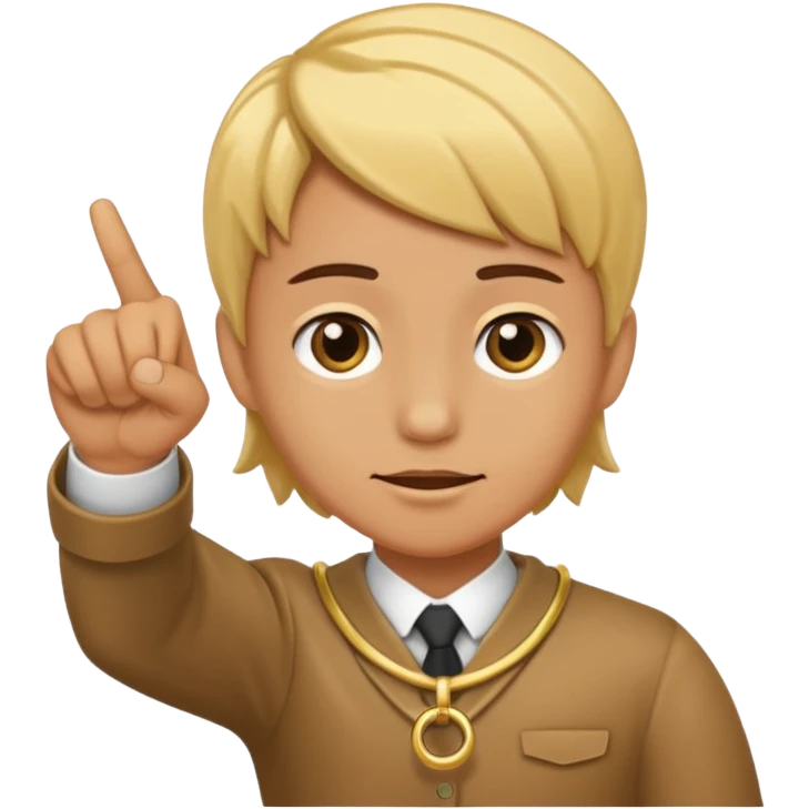 hand pointing to head emoji