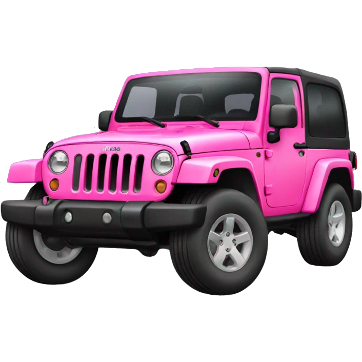 pink jeep wrangler emoji