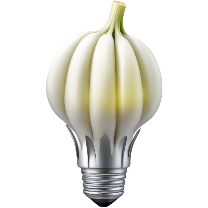 Smart garlic  emoji