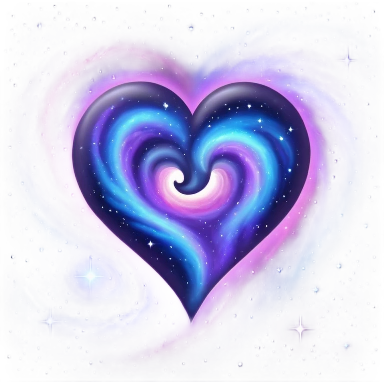 Galaxy heart emoji
