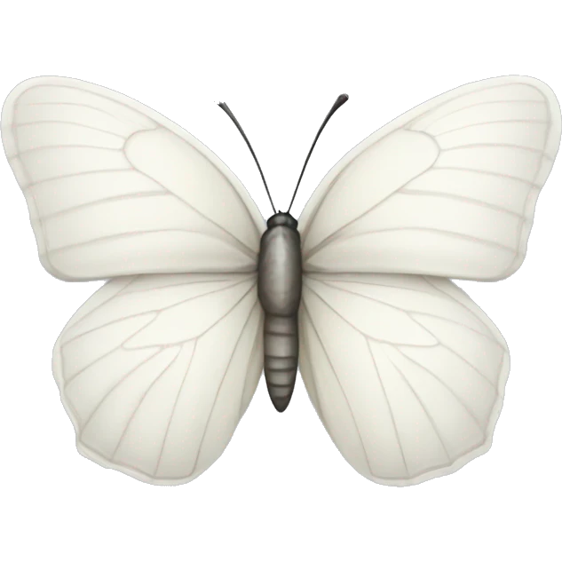 White butterfly emoji