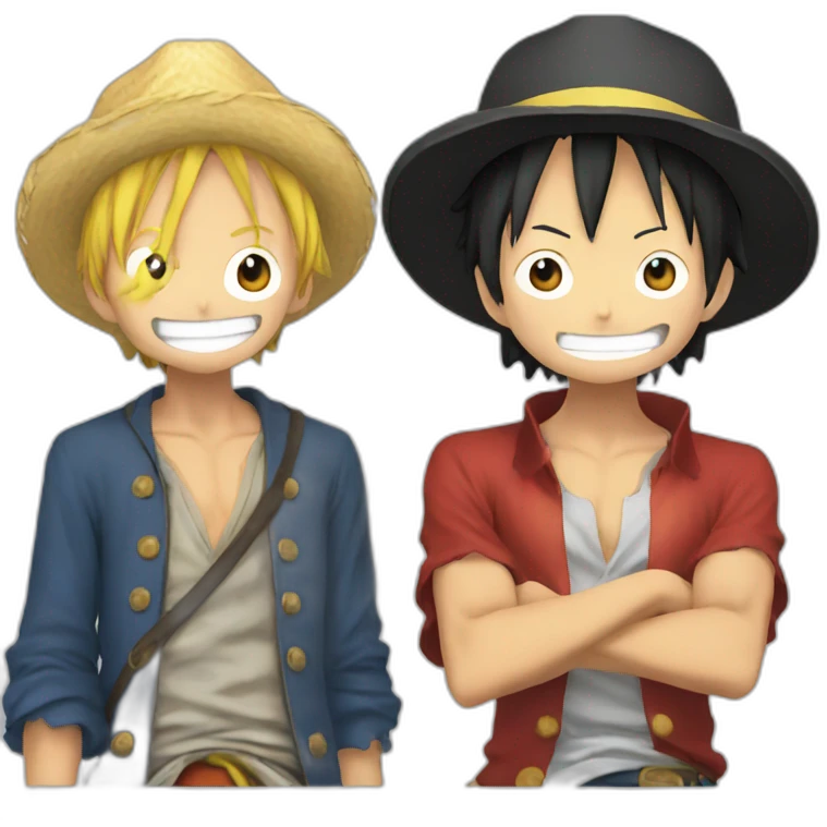 Luffy + sabo emoji