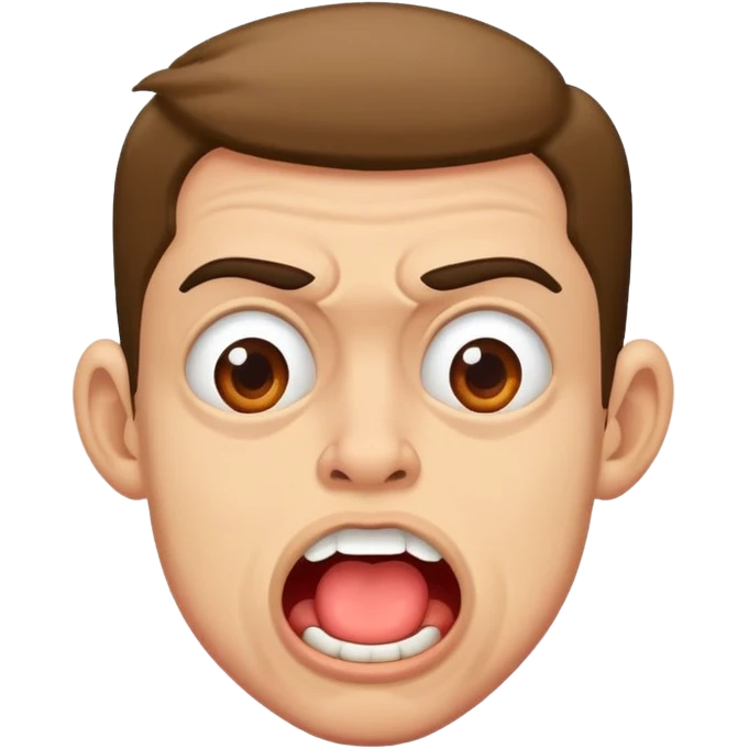 ugly, gooner, drolling emoji