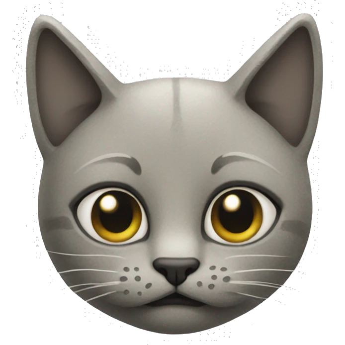 Stone face of a cat  emoji