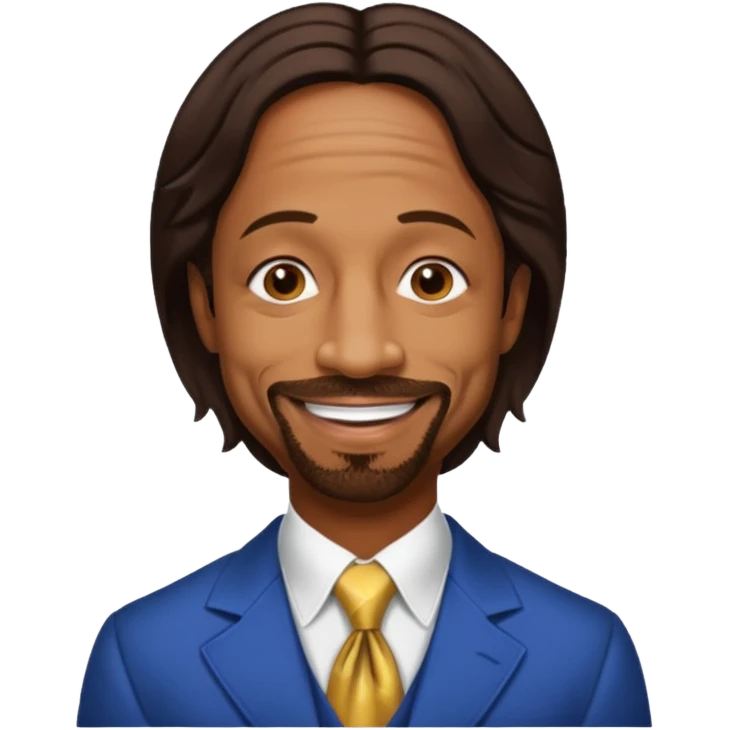 Katt Williams with dark brown hair emoji