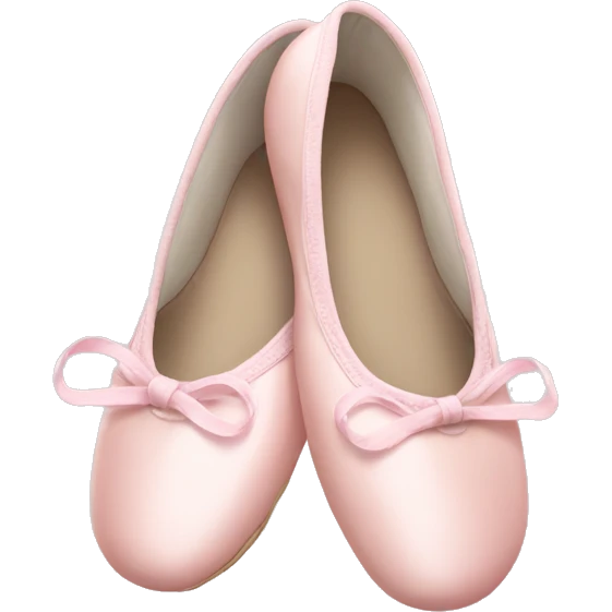 Pale pink ballet shoes emoji