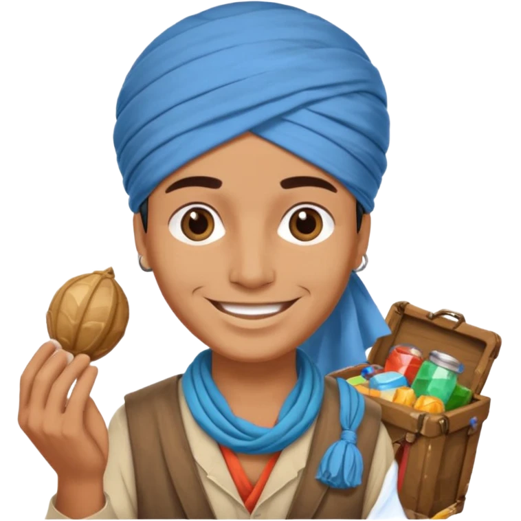 Desert Trader, with trading items emoji