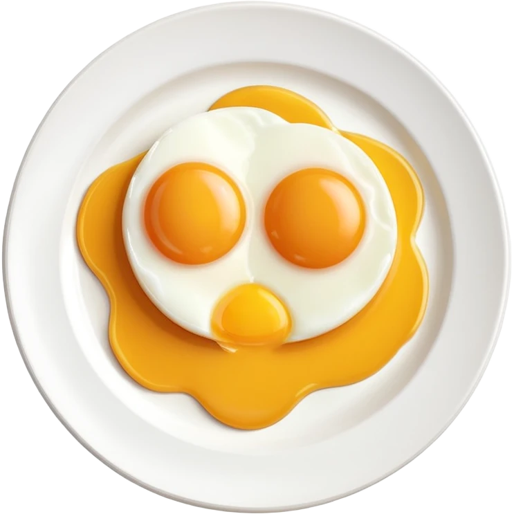 one egg on plate emoji