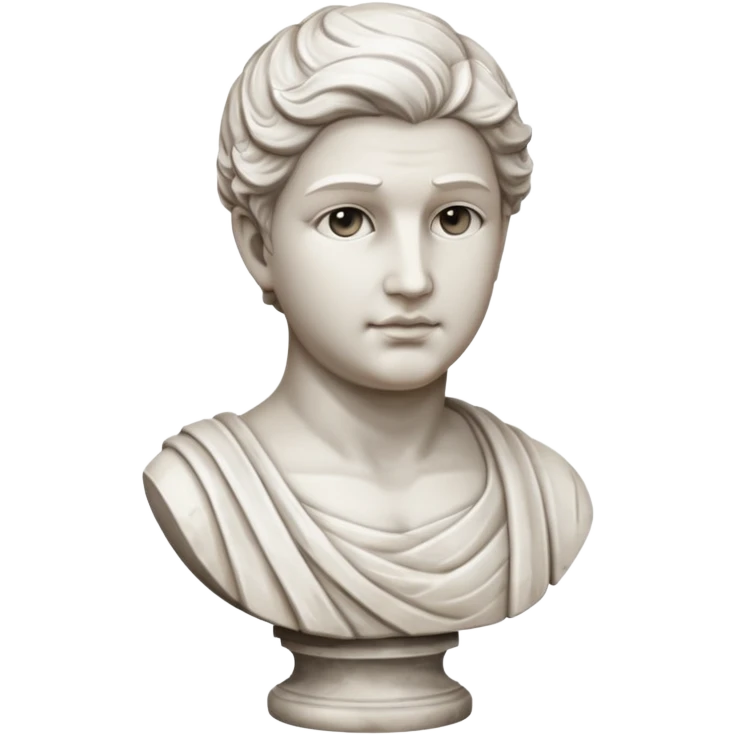 Marble bust,Museum Statues. emoji