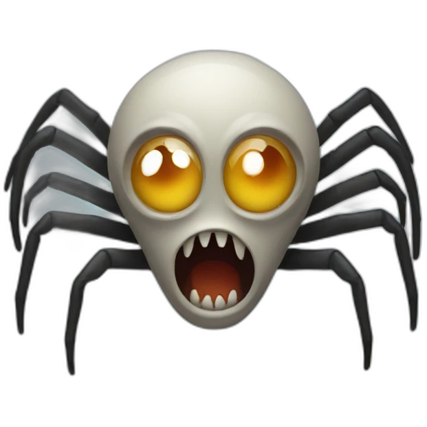 scary spider emoji
