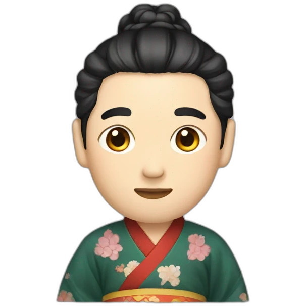 man wearing hanfu emoji