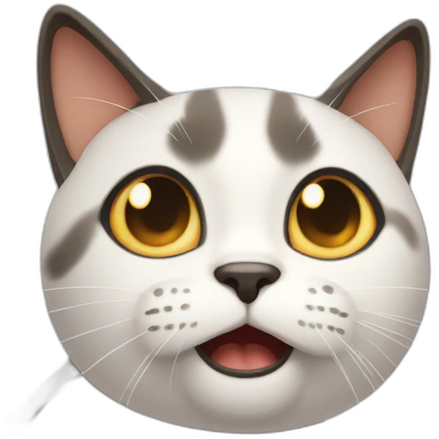 shocked cat emoji