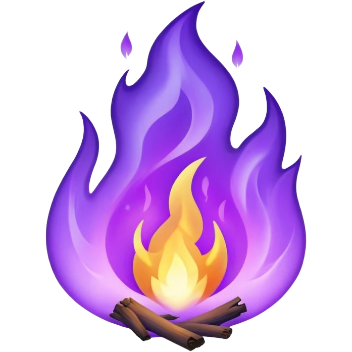 Purple fire emoji