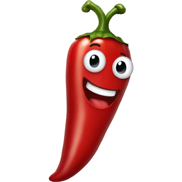 red chili pepper smiling emoji