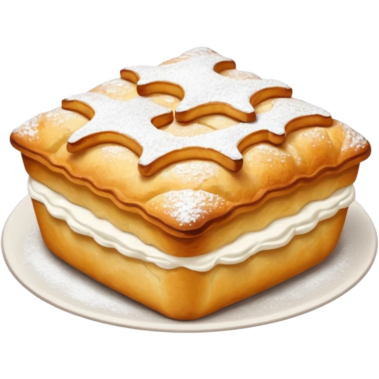 pastry made with cottage cheese inside emoji
