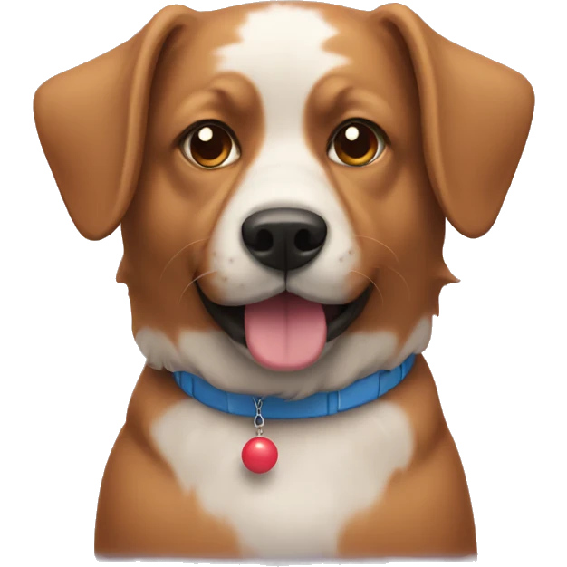 Dog with balls emoji