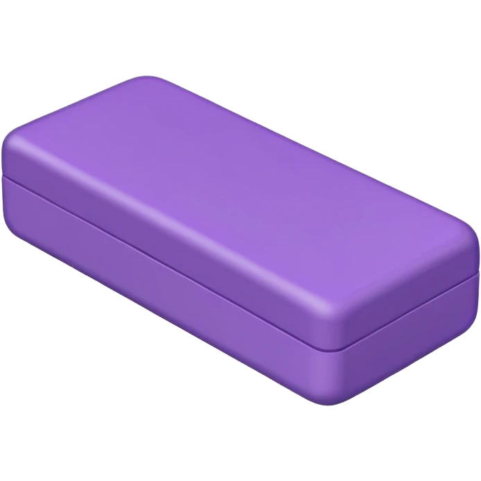 Purple rectangular eraser emoji