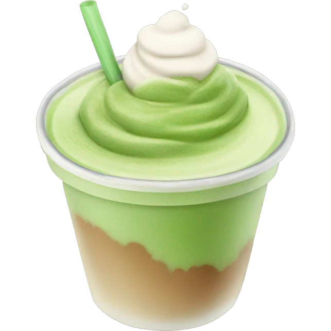 Ice Matcha latte emoji