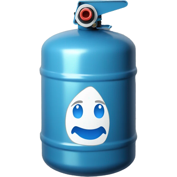 A Blue Nitro Boost Gas Cylinder with the text NOS on it emoji