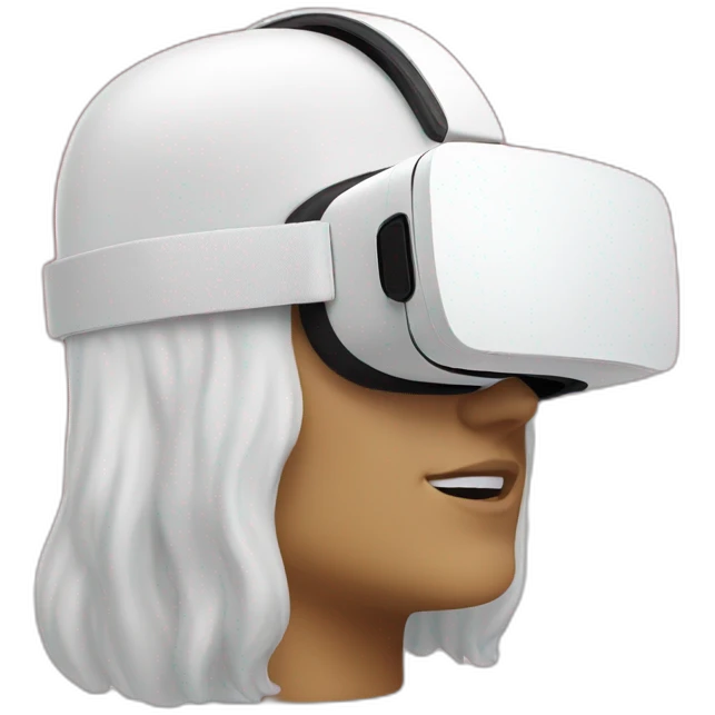 christmas white vr headset emoji